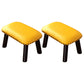 Faux Leather Ottoman Whole Colored Nailhead Trim Water Resistant Rectangle Pouf Ottoman Yellow Black 2 Piece Set Clearhalo 'furn' 'furn_ottomans_poufs' 'Furniture' 'Living Room Furniture' 'Ottomans & Poufs' 'ottomans_poufs' 6238706