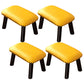 Faux Leather Ottoman Whole Colored Nailhead Trim Water Resistant Rectangle Pouf Ottoman Yellow Black 4 Piece Set Clearhalo 'furn' 'furn_ottomans_poufs' 'Furniture' 'Living Room Furniture' 'Ottomans & Poufs' 'ottomans_poufs' 6238707