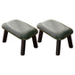 Faux Leather Ottoman Whole Colored Nailhead Trim Water Resistant Rectangle Pouf Ottoman Black Green 2 Piece Set Clearhalo 'furn' 'furn_ottomans_poufs' 'Furniture' 'Living Room Furniture' 'Ottomans & Poufs' 'ottomans_poufs' 6238709