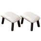 Faux Leather Ottoman Whole Colored Nailhead Trim Water Resistant Rectangle Pouf Ottoman White-Black 2 Piece Set Clearhalo 'furn' 'furn_ottomans_poufs' 'Furniture' 'Living Room Furniture' 'Ottomans & Poufs' 'ottomans_poufs' 6238712