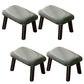 Faux Leather Ottoman Whole Colored Nailhead Trim Water Resistant Rectangle Pouf Ottoman Blackish Green 4 Piece Set Clearhalo 'furn' 'furn_ottomans_poufs' 'Furniture' 'Living Room Furniture' 'Ottomans & Poufs' 'ottomans_poufs' 6238722
