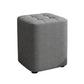 Square Pouf Ottoman Solid Color Tufted Fabric Fade Resistant Contemporary Pouf Clearhalo 'furn' 'furn_ottomans_poufs' 'Furniture' 'Living Room Furniture' 'Ottomans & Poufs' 'ottomans_poufs' 6238733
