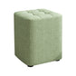 Square Pouf Ottoman Solid Color Tufted Fabric Fade Resistant Contemporary Pouf 11"L x 11"W x 14"H Green 1 Piece Clearhalo 'furn' 'furn_ottomans_poufs' 'Furniture' 'Living Room Furniture' 'Ottomans & Poufs' 'ottomans_poufs' 6238752