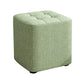 Square Pouf Ottoman Solid Color Tufted Fabric Fade Resistant Contemporary Pouf 11"L x 11"W x 11"H Green 1 Piece Clearhalo 'furn' 'furn_ottomans_poufs' 'Furniture' 'Living Room Furniture' 'Ottomans & Poufs' 'ottomans_poufs' 6238776