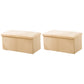 Modern Solid Color Ottoman Cotton Rectangle Ottoman for Living Room Beige 2 Piece Set Clearhalo 'furn' 'furn_ottomans_poufs' 'Furniture' 'Living Room Furniture' 'Ottomans & Poufs' 'ottomans_poufs' 6238803