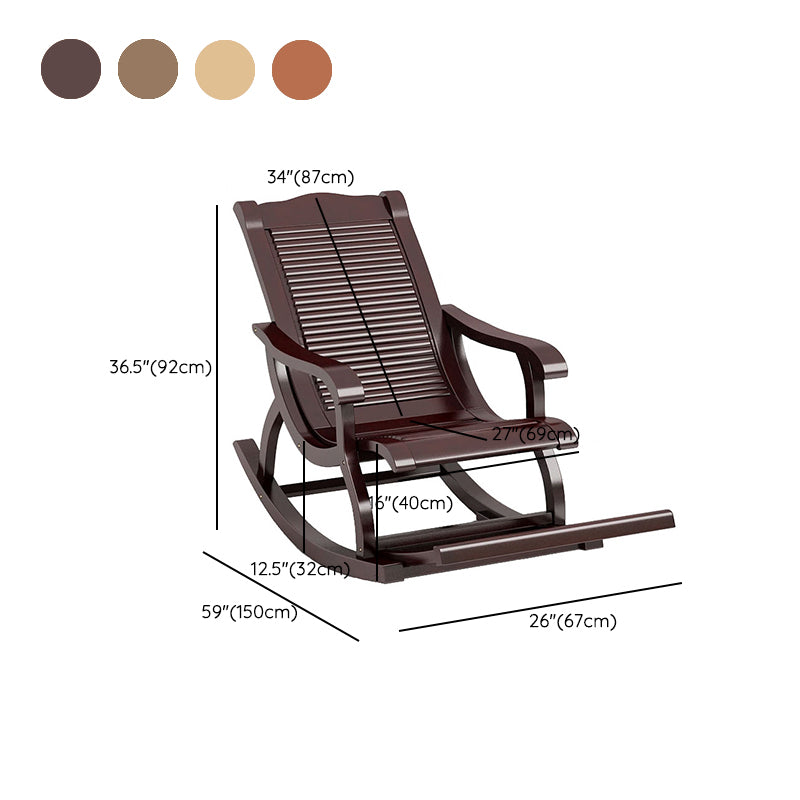 Chaise à bascule en bois massif massif pure chaise inclinable de couleur pure