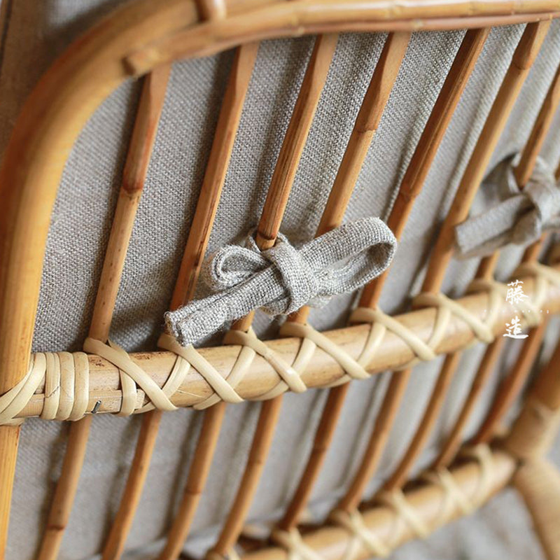 Modern Rocking Chair Wicker Removable Cushions Button-Tufted Rocker Clearhalo 'Chairs & Seating' 'furn' 'furn_rocking_chairs' 'Furniture' 'Living Room Furniture' 'Rocking Chairs' 'rocking_chairs' 6238864