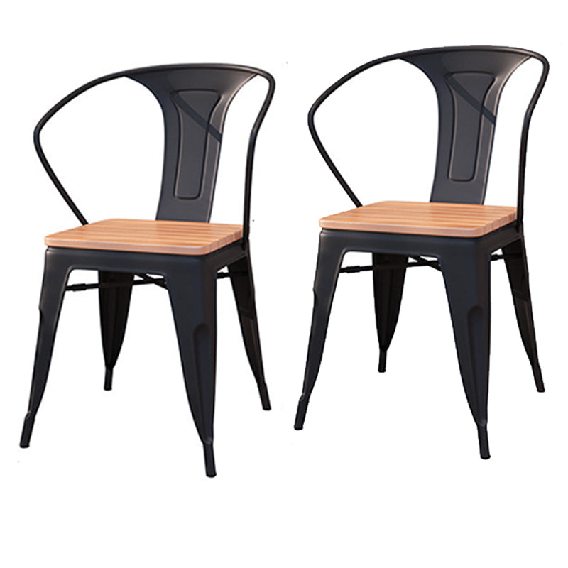 Modern Style Table Set 1/2/5/7 Pieces Dining Set for Outdoor 2 Brown Chairs Clearhalo 'Dining Room Sets' 'Dining Tables & Seating' 'dining_room_set' 'furn' 'furn_dining_room_set' 'Furniture' 'Kitchen & Dining Furniture' 6239363