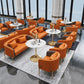 Modern Style Sintered Stone Dining Table Set White 1/2/4/5 Pieces Dining Set for Home Use Clearhalo 'Dining Room Sets' 'Dining Tables & Seating' 'dining_room_set' 'furn' 'furn_dining_room_set' 'Furniture' 'Kitchen & Dining Furniture' 6239382