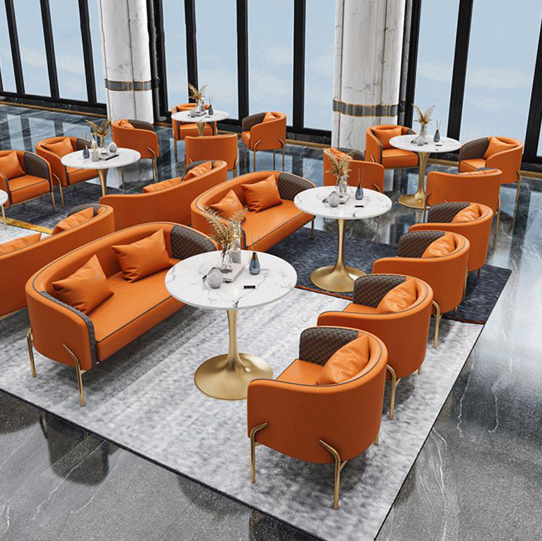 Modern Style Sintered Stone Dining Table Set White 1/2/4/5 Pieces Dining Set for Home Use Clearhalo 'Dining Room Sets' 'Dining Tables & Seating' 'dining_room_set' 'furn' 'furn_dining_room_set' 'Furniture' 'Kitchen & Dining Furniture' 6239382
