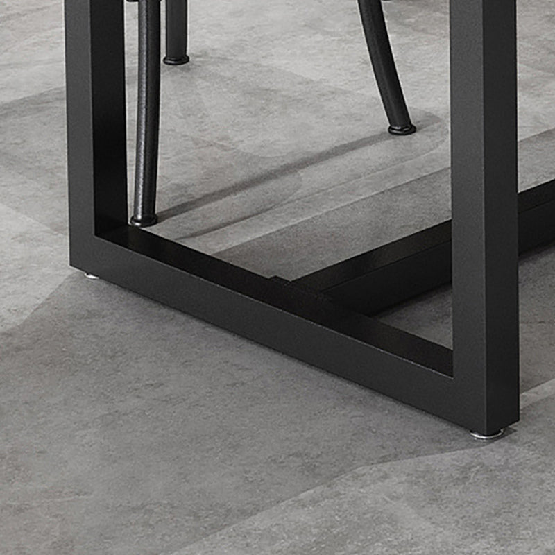 INDUSTRIAL 1/3/5 Piezas Juego de comedor Rectángulo Mesa de comedor de madera de pino para café