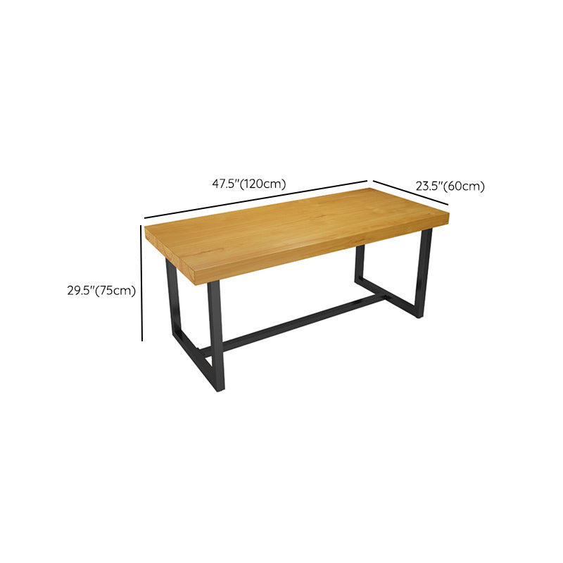 INDUSTRIAL 1/3/5 Piezas Juego de comedor Rectángulo Mesa de comedor de madera de pino para café