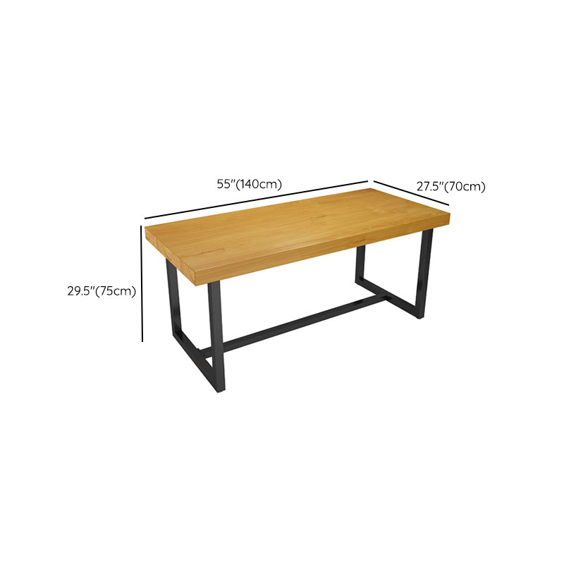 INDUSTRIAL 1/3/5 Piezas Juego de comedor Rectángulo Mesa de comedor de madera de pino para café
