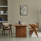 1/3/4/5 Pieces Rectangle Dining Set Solid Wood Dining Table with Wooden Chairs 4 Pieces: Table, 3 Chairs Clearhalo 'Dining Room Sets' 'Dining Tables & Seating' 'dining_room_set' 'furn' 'furn_dining_room_set' 'Furniture' 'Kitchen & Dining Furniture' 6239459