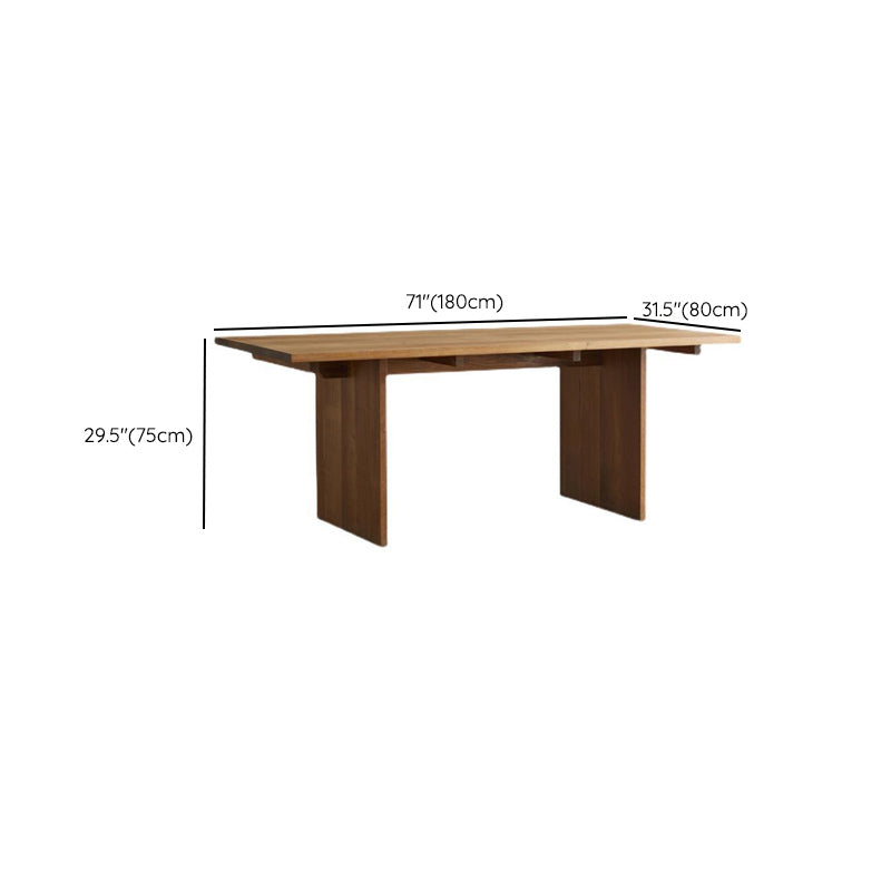 1/3/4/5 Pieces Rectangle Dining Set Solid Wood Dining Table with Wooden Chairs Clearhalo 'Dining Room Sets' 'Dining Tables & Seating' 'dining_room_set' 'furn' 'furn_dining_room_set' 'Furniture' 'Kitchen & Dining Furniture' 6239467