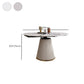 1/4/5/7 Pieces Extendable Round Dining Set Modern Sintered Stone Top Dining Table Set