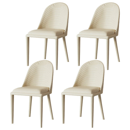 1/4/6/7/9-delige rechthoekige eetset Eettafel met gesinterd stenen blad en leren stoelen