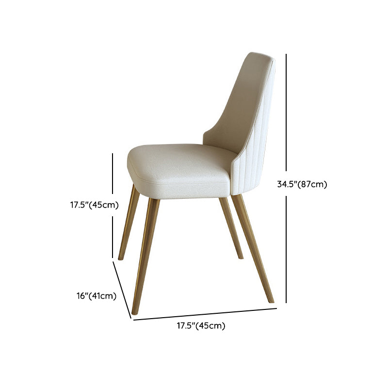 1/4/6/7/9-delige rechthoekige eetset Eettafel met gesinterd stenen blad en leren stoelen