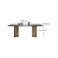 1/4/5/7 Pieces Designer Style Rectangle Dining Set Sintered Stone Top Dinette Table Set Clearhalo 'Dining Room Sets' 'Dining Tables & Seating' 'dining_room_set' 'furn' 'furn_dining_room_set' 'Furniture' 'Kitchen & Dining Furniture' 6239570