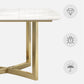 Ensemble de salle à manger rectangulaire luxueux, ensemble de Table de dinette en pierre frittée, 1/4/5/7 pièces