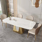 1/3/4/5/7 Pieces Luxurious Rectangle Dining Set Sintered Stone Top Dinette Table Set Clearhalo 'Dining Room Sets' 'Dining Tables & Seating' 'dining_room_set' 'furn' 'furn_dining_room_set' 'Furniture' 'Kitchen & Dining Furniture' 6239626