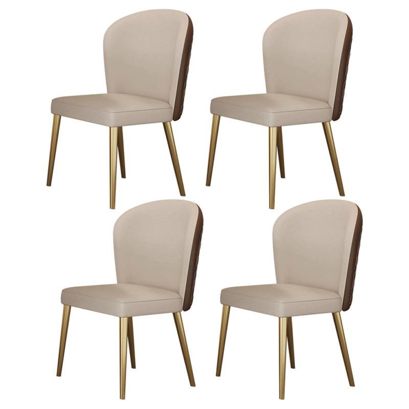 1/3/4/5/7 Pieces Luxurious Rectangle Dining Set Sintered Stone Top Dinette Table Set 4 Beige Chairs Clearhalo 'Dining Room Sets' 'Dining Tables & Seating' 'dining_room_set' 'furn' 'furn_dining_room_set' 'Furniture' 'Kitchen & Dining Furniture' 6239627