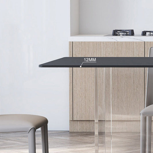 Sintered Stone Top Table Set 1/4/5/6 Pieces Designer Style Rectangle Dining Set Clearhalo 'Dining Room Sets' 'Dining Tables & Seating' 'dining_room_set' 'furn' 'furn_dining_room_set' 'Furniture' 'Kitchen & Dining Furniture' 6239649