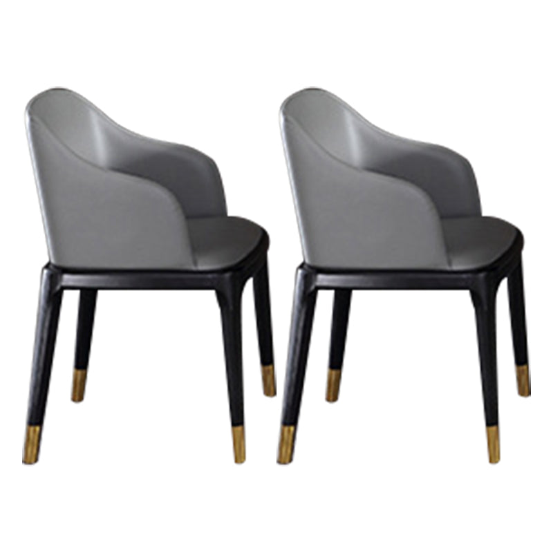 Designer Style Rectangle Dining Set 1/2/5/7 Pieces Sintered Stone Top Wooden Table Set 2 Black Chairs Clearhalo 'Dining Room Sets' 'Dining Tables & Seating' 'dining_room_set' 'furn' 'furn_dining_room_set' 'Furniture' 'Kitchen & Dining Furniture' 6239694