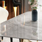 Luxuriöses rechteckiges Esszimmer-Set, 1/4/5/6/7-teilig, Tischset mit gesinterter Steinplatte