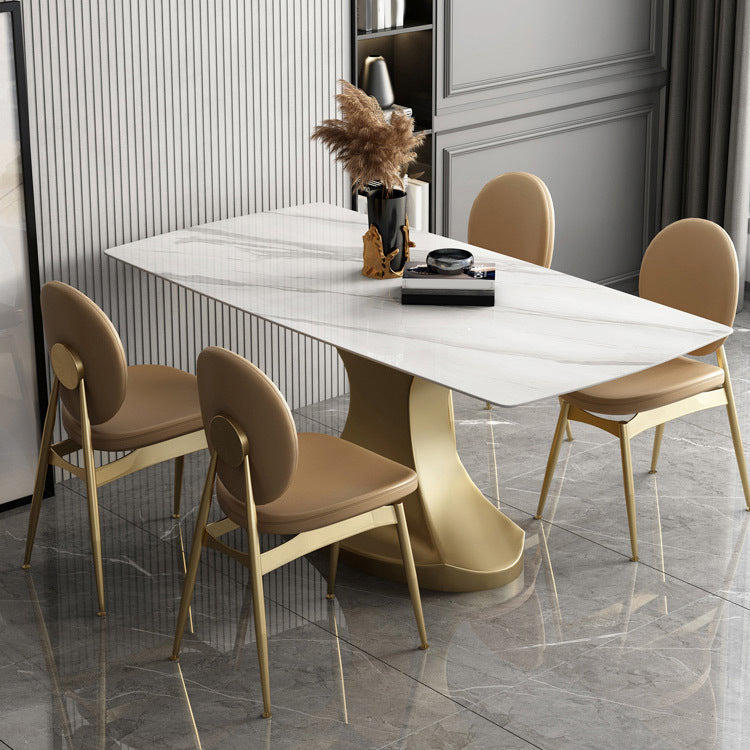 Designer Style 1/4/5/6/7 Pieces Rectangle Dining Set Sintered Stone Top Dinette Table Set