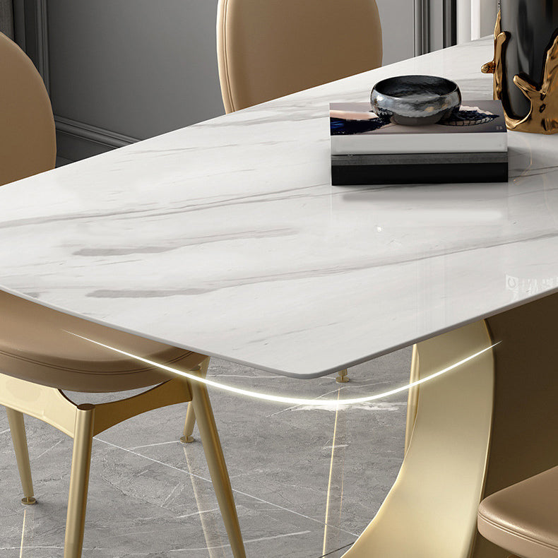 Designer Style 1/4/5/6/7 Pieces Rectangle Dining Set Sintered Stone Top Dinette Table Set