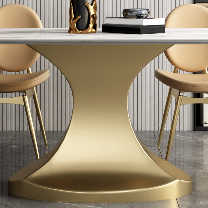 Designer Style 1/4/5/6/7 Pieces Rectangle Dining Set Sintered Stone Top Dinette Table Set