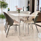 1/4/5 Pieces Modern Rectangle Dining Set Sintered Stone Top Dinette Table Set Clearhalo 'Dining Room Sets' 'Dining Tables & Seating' 'dining_room_set' 'furn' 'furn_dining_room_set' 'Furniture' 'Kitchen & Dining Furniture' 6239769