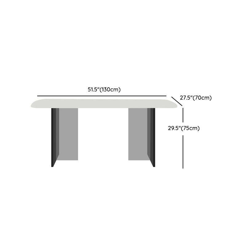 1/4/5 Pieces Modern Rectangle Dining Set Sintered Stone Top Dinette Table Set Clearhalo 'Dining Room Sets' 'Dining Tables & Seating' 'dining_room_set' 'furn' 'furn_dining_room_set' 'Furniture' 'Kitchen & Dining Furniture' 6239776