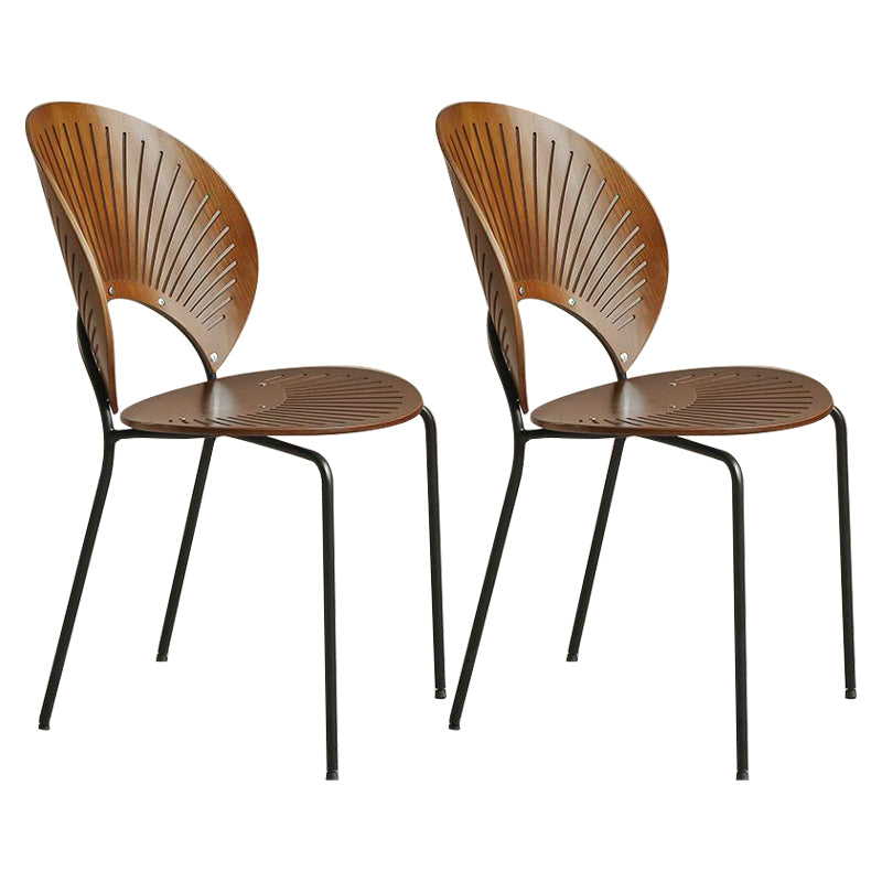 1/2/3/4 piezas Juego de comedor moderno Mesa redonda de madera maciza con sillas de plástico