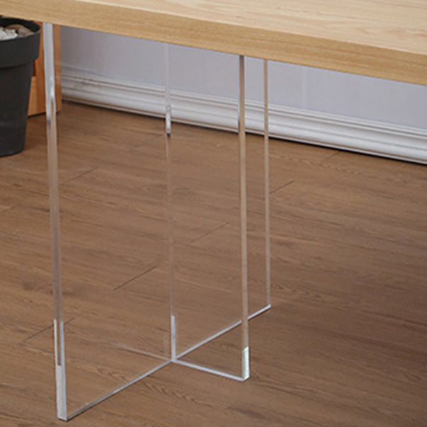 Modern Pine Wood Dining Set 1/2/5/7 Pieces Natural Finish Dinette Set with Wooden Chairs Clearhalo 'Dining Room Sets' 'Dining Tables & Seating' 'dining_room_set' 'furn' 'furn_dining_room_set' 'Furniture' 'Kitchen & Dining Furniture' 6239834