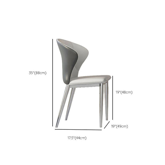 焼結石トップセット1/4/5/7 PCS長方形のダイニングテーブルとウィングバックレザーチェア