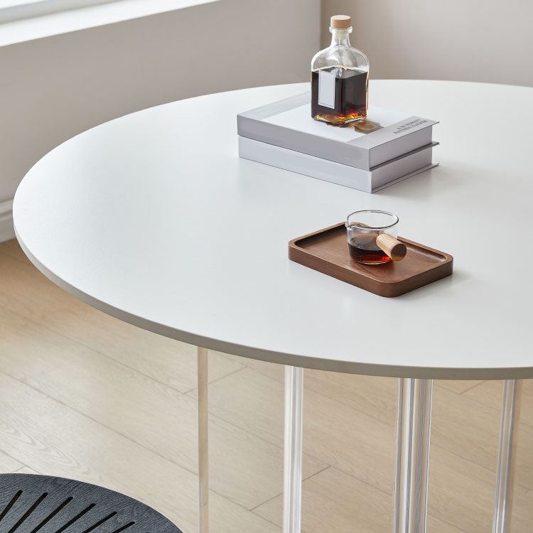 Rundes Esstisch-Set, 1/2/3-teilig, moderner Tisch mit gesinterter Steinplatte und Stühlen
