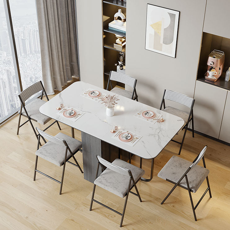 Modern Furniture Dining Set 1/3/5 Pcs Folding Table with Dining Upholstered Chairs Clearhalo 'Dining Room Sets' 'Dining Tables & Seating' 'dining_room_set' 'furn' 'furn_dining_room_set' 'Furniture' 'Kitchen & Dining Furniture' 6239980