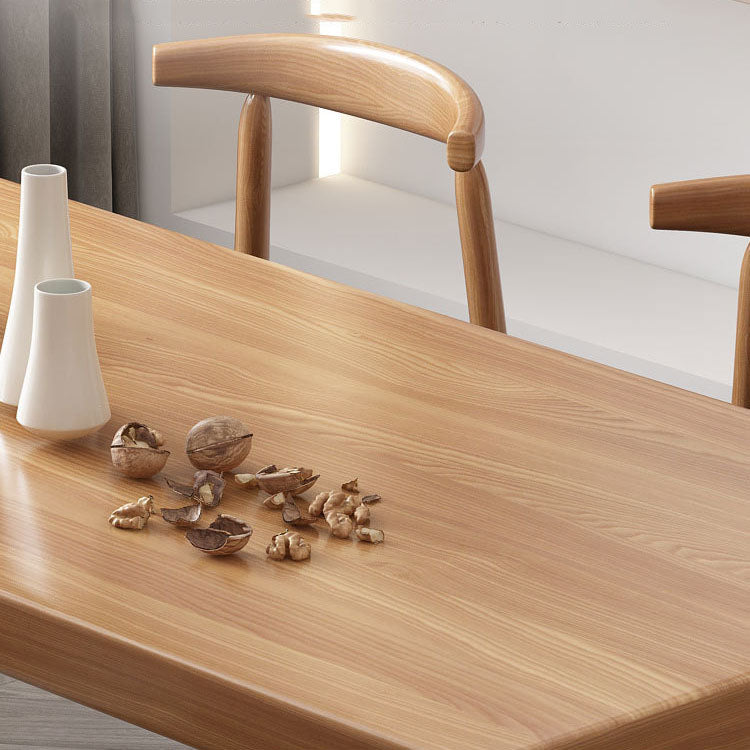 Natural Finish Massivholz Essset 1/7 Stücke Modernes Esseet Set mit Holzstühlen