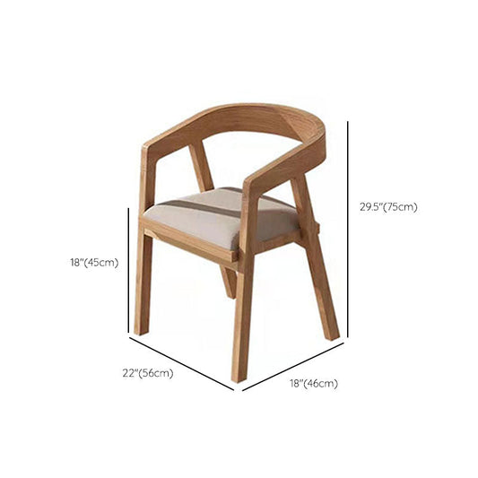 天然仕上げのソリッドウッドダイニングセット1/7ピース木製の椅子付きモダンなディネットセット