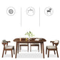 Traditional Dining Table Set 1/2/5/7 Pcs Solid Wood Dining Table and Cow Horn Chairs Clearhalo 'Dining Room Sets' 'Dining Tables & Seating' 'dining_room_set' 'furn' 'furn_dining_room_set' 'Furniture' 'Kitchen & Dining Furniture' 6240025