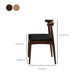 Traditional Dining Table Set 1/2/5/7 Pcs Solid Wood Dining Table and Cow Horn Chairs Clearhalo 'Dining Room Sets' 'Dining Tables & Seating' 'dining_room_set' 'furn' 'furn_dining_room_set' 'Furniture' 'Kitchen & Dining Furniture' 6240031
