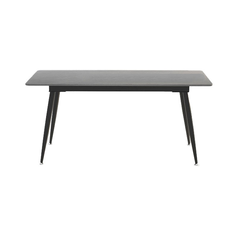 Ensemble de salle à manger moderne en métal avec chaises à dossier solide, ensemble de dinette 1/2/4/5/7 pièces