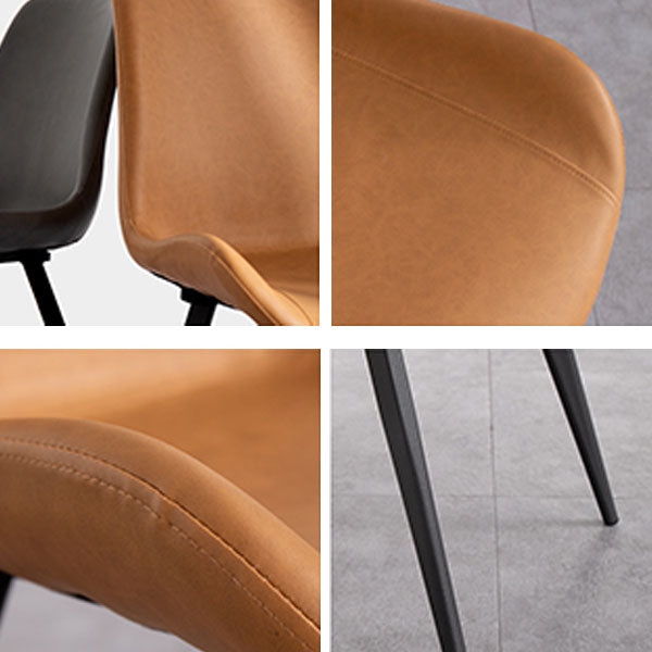 Ensemble de salle à manger moderne en métal avec chaises à dossier solide, ensemble de dinette 1/2/4/5/7 pièces