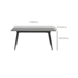 ソリッドバックチェアを備えたメタルモダンダイニングセット1/2/4/5/7ピースディネットセット