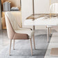 Modern Dining Set 1/5/7 Pcs Sintered Stone Top Table with Dining Upholstered Chairs Clearhalo 'Dining Room Sets' 'Dining Tables & Seating' 'dining_room_set' 'furn' 'furn_dining_room_set' 'Furniture' 'Kitchen & Dining Furniture' 6240056