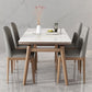 Modern Rectangle Dining Table Set 1/4/5/7 Pieces Dinette Set with Wooden Frame 5 Pieces: Table, 4 Chairs Clearhalo 'Dining Room Sets' 'Dining Tables & Seating' 'dining_room_set' 'furn' 'furn_dining_room_set' 'Furniture' 'Kitchen & Dining Furniture' 6240084