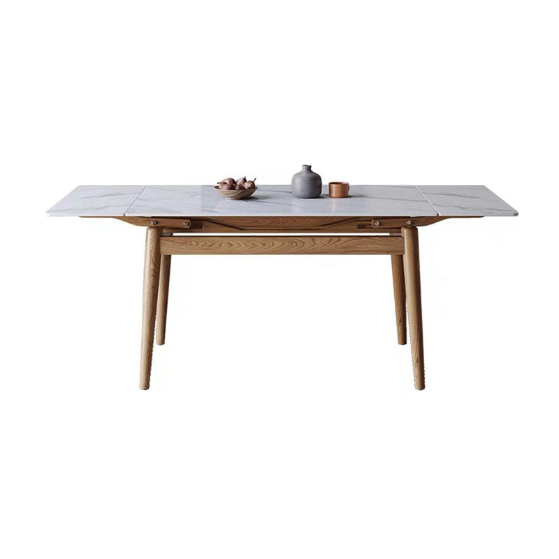 Modern Rectangle Dining Table Set 1/4/5/7 Pieces Dinette Set with Wooden Frame Clearhalo 'Dining Room Sets' 'Dining Tables & Seating' 'dining_room_set' 'furn' 'furn_dining_room_set' 'Furniture' 'Kitchen & Dining Furniture' 6240087