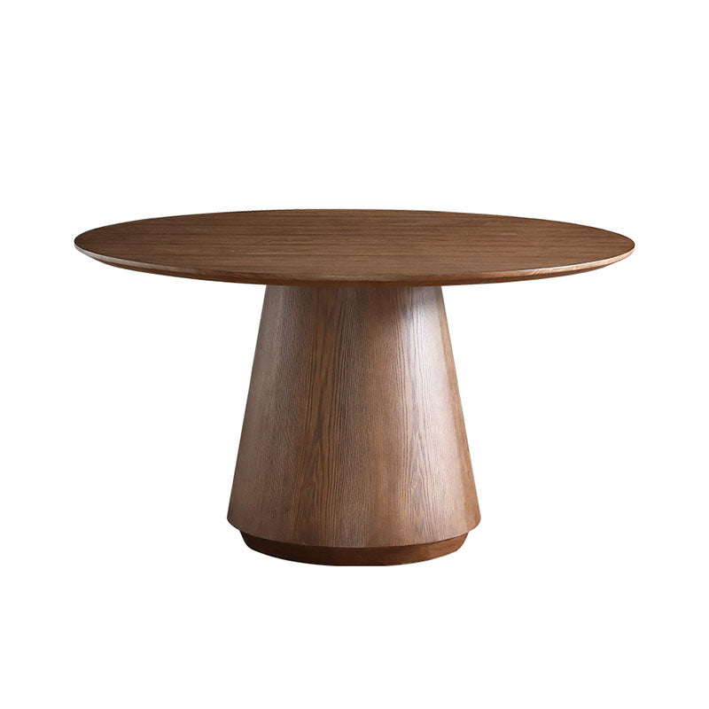 Table à manger ronde Ensemble 1/4/5/7 PCS Table à manger en bois massif et chaises arrière solides